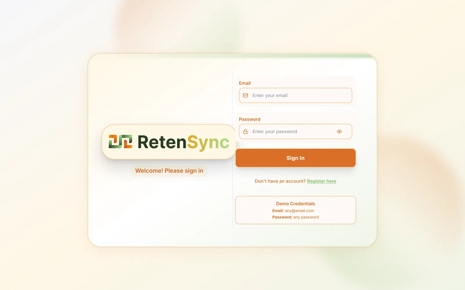 RetenSYNC screenshot